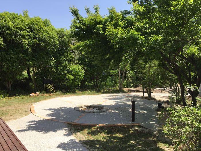 たき火スペース